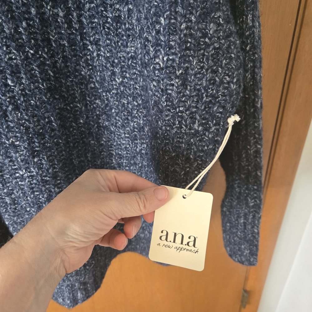 Blue V-Neck Sweater - Picture 5 of 8